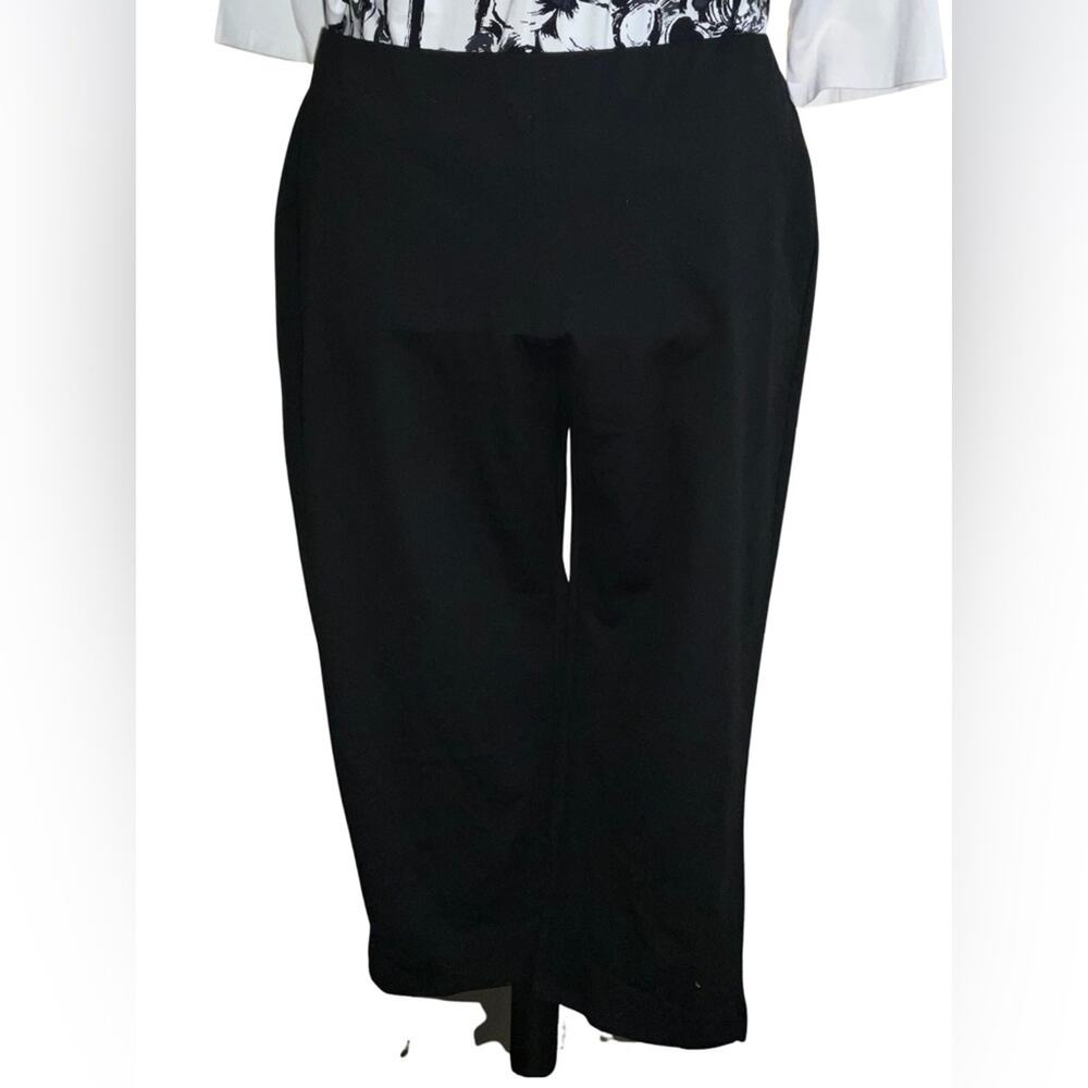 Eileen Fisher Straight Ankle Pant NWOT 3X Black Quiet Luxury Capsule Wardrobe